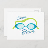 Swim Team Postkarte (Vorne/Hinten)