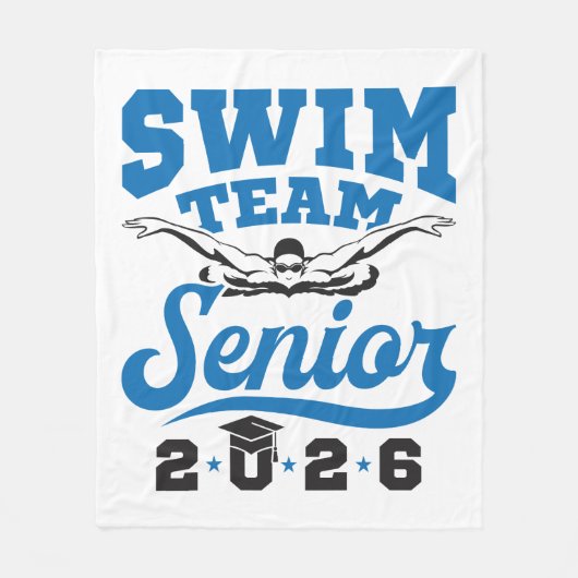 Swim Team Senior 2026 Fleecedecke (Vorderseite)