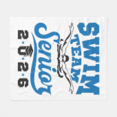 Swim Team Senior 2026 Fleecedecke (Vorderseite (Horizontal))