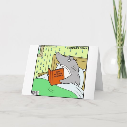 Swim W/The Lawyers Funny Tees Ohrts & Collectibles Karte (Vorderseite)