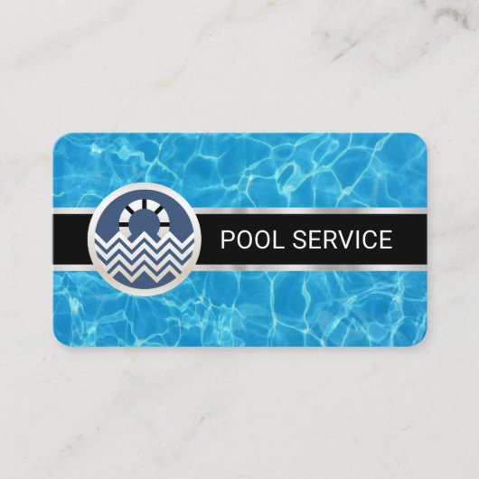 Swim Water Surface Pools Guard Visitenkarte (Vorderseite)