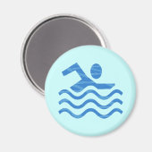 Swim Waves Magnet Magnete (Vorderseite/Rückseite)