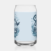 Swim wie ein Meerjungfrau-Zitat Kunst Dosenglas (Rechts)