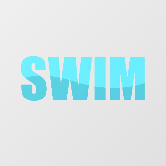 Swim Window Cloning Fensteraufkleber (Blatt)