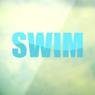 Swim Window Cloning Fensteraufkleber