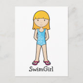 SwimGirl Postkarte (Vorderseite)
