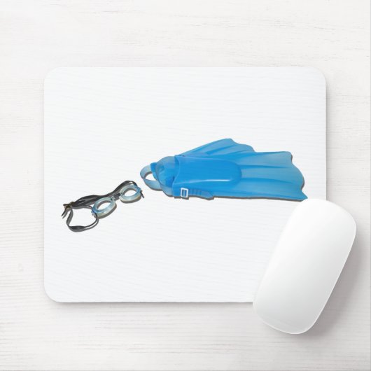 SwimGogglesFlippers103110 Mousepad (Mit Mouse)