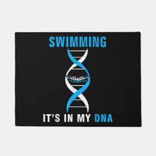 Swimmen in meiner DNA Funny SwimerSchwimmen Coole  Fußmatte