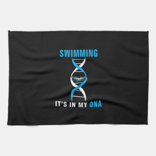 Swimmen in meiner DNA Funny SwimerSchwimmen Coole  Geschirrtuch