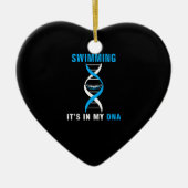 Swimmen in meiner DNA Funny SwimerSchwimmen Coole  Keramik Ornament (Vorne)