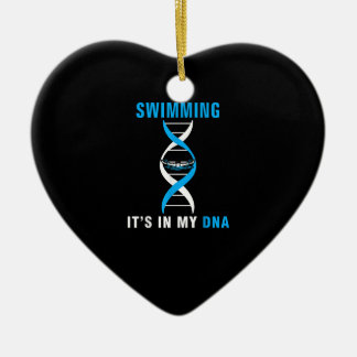 Swimmen in meiner DNA Funny SwimerSchwimmen Coole  Keramik Ornament
