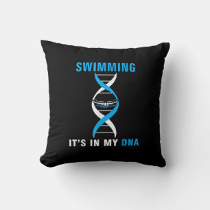 Swimmen in meiner DNA Funny SwimerSchwimmen Coole  Kissen