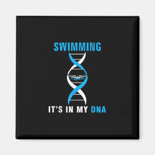 Swimmen in meiner DNA Funny SwimerSchwimmen Coole  Magnet