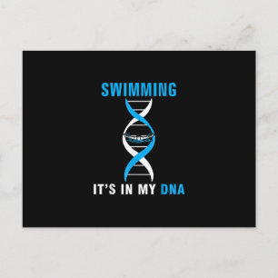 Swimmen in meiner DNA Funny SwimerSchwimmen Coole  Postkarte