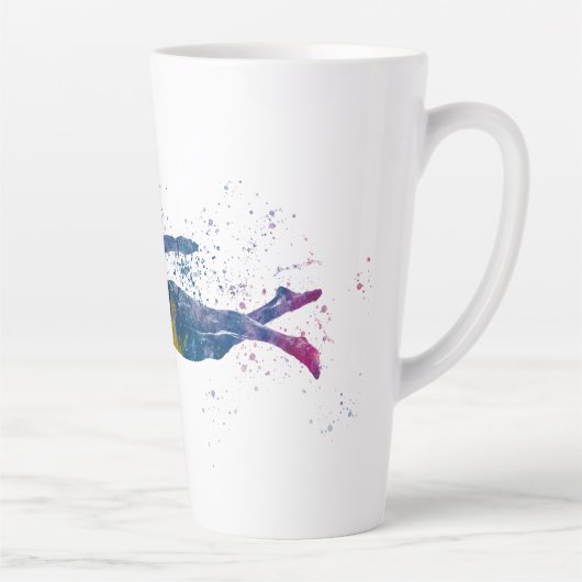 swimmer in watercolor milchtasse (Rechts)