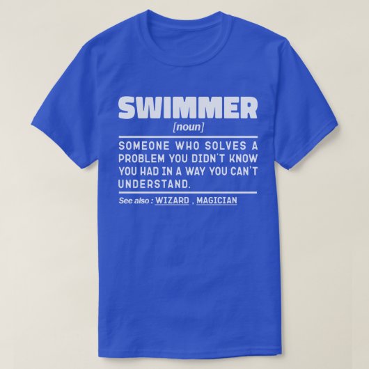 Swimmer Noun Definition Scuba Diving Spezialist T-Shirt (Design vorne)