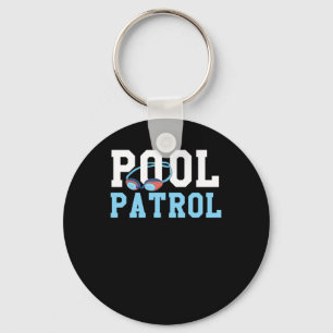 Swimmer Pool Patrol Coach Dad Schlüsselanhänger
