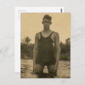 Swimmer Postkarte (Vorne/Hinten)