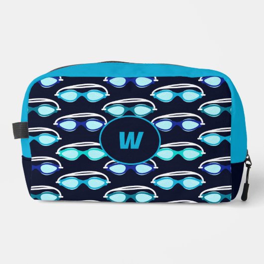 Swimmer Swimming Sports Team Monogram Waschbeutel (Vorderseite)