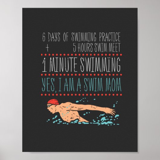 Swimmimg Mama Poster (Vorne)