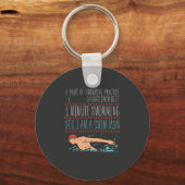 Swimmimg Mama Schlüsselanhänger (Vorderseite)