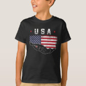 Swimming Athlete Sports USA Schwimmer T-Shirt (Vorderseite)