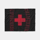 Swimming California Lifeguards Off Duty Vacay Life Fleecedecke (Vorderseite (Horizontal))