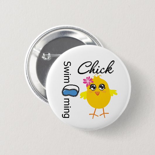 Swimming Chick Button (Vorne & Hinten)
