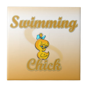 Swimming Chick Fliese