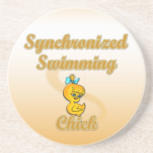 Swimming Chick Getränkeuntersetzer (Vorne)