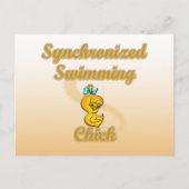 Swimming Chick Postkarte (Vorderseite)