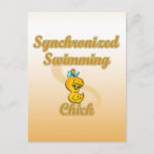 Swimming Chick Postkarte (Vorderseite)