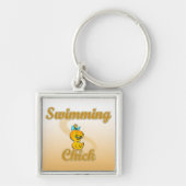 Swimming Chick Schlüsselanhänger (Vorne)
