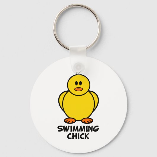 Swimming Chick Schlüsselanhänger (Vorderseite)