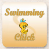 Swimming Chick Untersetzer (Vorderseite)