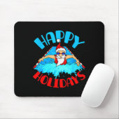 Swimming Christmas Santa Mousepad (Mit Mouse)