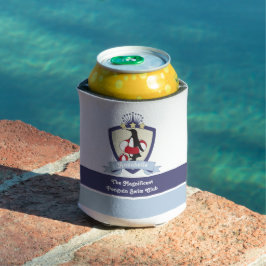 Swimming Club Wappen Niedlich Pinguin Kinder Name Dosenkühler