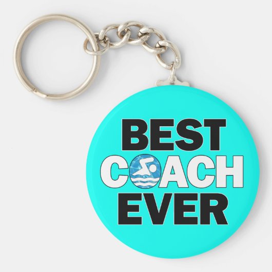 Swimming Coaches BEST COACH EVER Swim Team Schlüsselanhänger (Vorne)