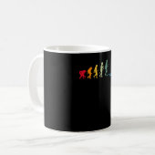 Swimming Evolution of Man Funny Swim Kaffeetasse (Vorderseite Links)