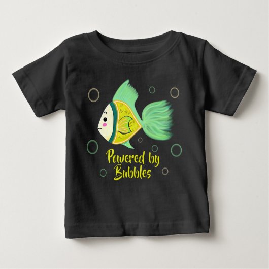 Swimming fish baby t-shirt (Vorderseite)