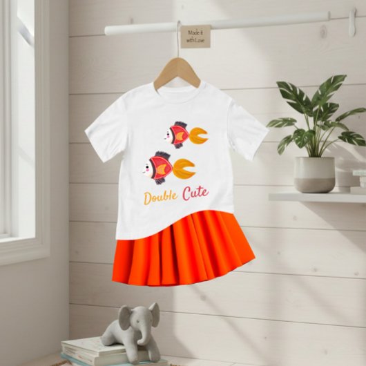 Swimming fish baby t-shirt