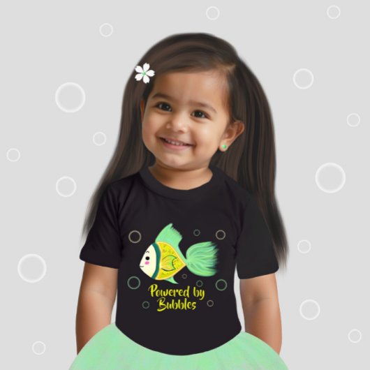 Swimming fish baby t-shirt