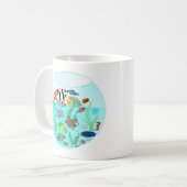 Swimming Fish Bath Kaffeetasse (Vorderseite Links)