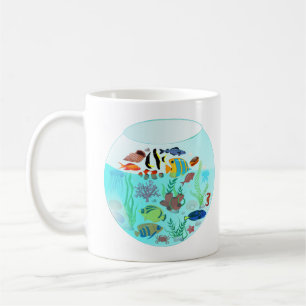 Swimming Fish Bath Kaffeetasse