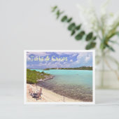 "SWIMMING IN TURKS & CAICOS" POSTCARD POSTKARTE (Stehend Vorderseite)