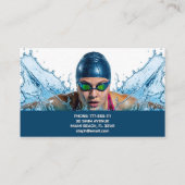 Swimming Instructor Visitenkarte (Rückseite)