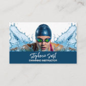 Swimming Instructor Visitenkarte (Vorderseite)