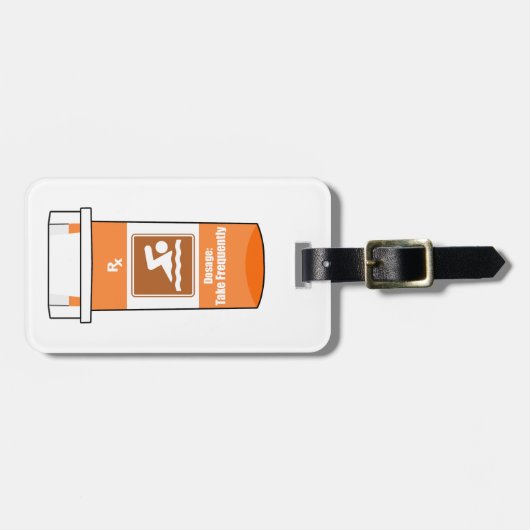 Swimming Is My Drug Gepäckanhänger (Vorderseite horizontal)