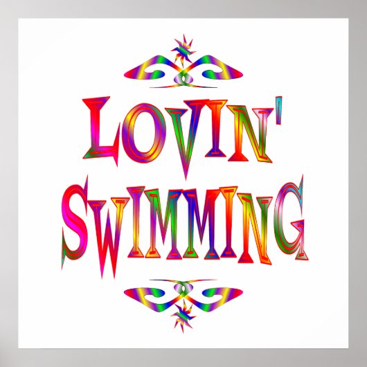 Swimming Lover Poster (Vorne)
