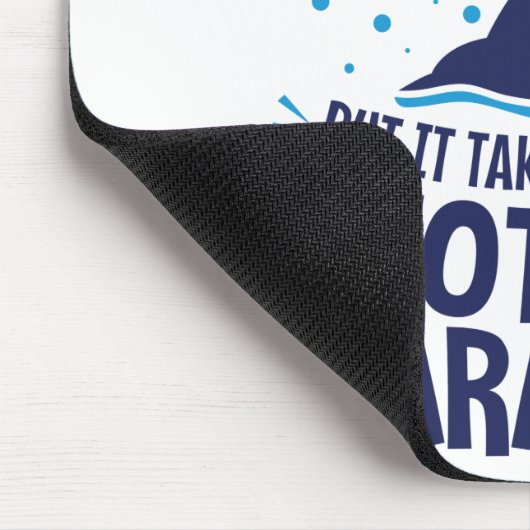 Swimming Marathon Open Water Funny Sprichwort Mousepad (Ecke)